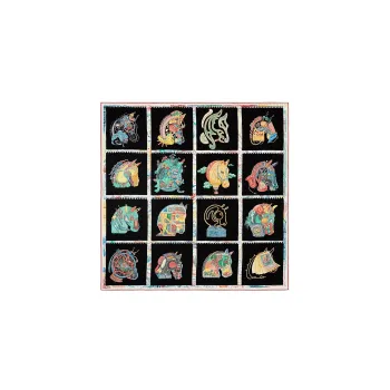 HERMES Silk Scarves Unisex Multicolor
