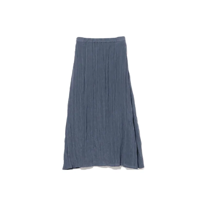 Beams Casual Long Skirts Women's Stone Blue-1