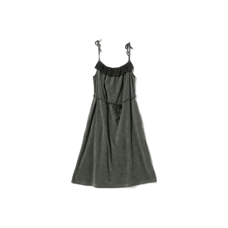 Beams Slip Dresses Women's Dark Gray-1