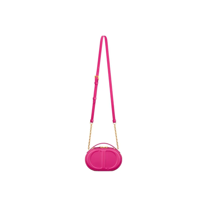 DIOR Cow Leather Camera Bags Crossbody Bag Shoulder Bag Women's Pink-3
