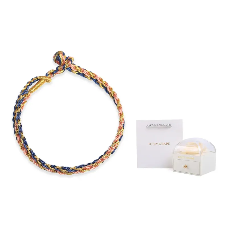 JUICY GRAPE Woven Rope Bracelets Unisex-4