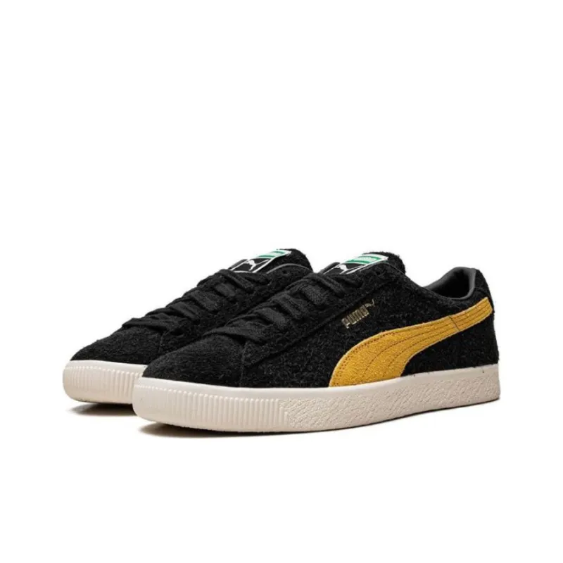 PUMA Suede Vintage Black Mustard Seed Hairy Suede-2