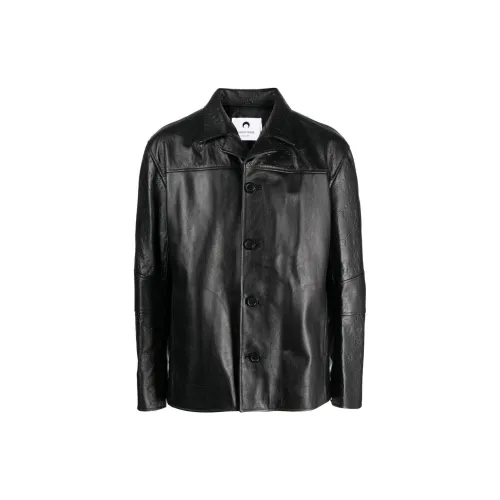 Marine Serre Jackets Men Black