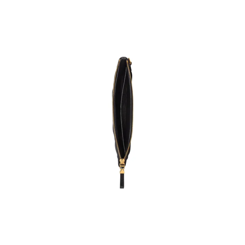 DIOR Caro Soft Cannage Calfskin Clutch Medium Size Women's Black-3