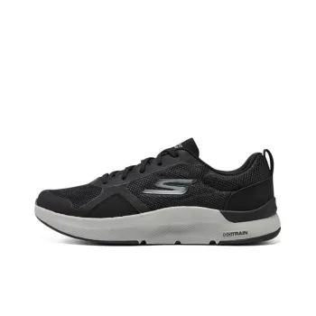Skechers Cushioning Anti Slip And Wear Resistant Low Top Casual Running Shoes Men's Black