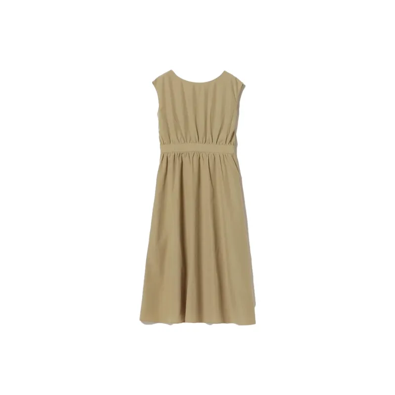 Beams Sleeveless Dresses Women's Beige-1