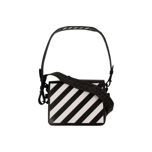 OFF-WHITE Binder Clip Diag Bag Black/White Black-tone