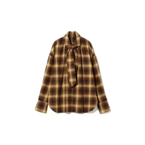 Beams Shirts Women's Mustard