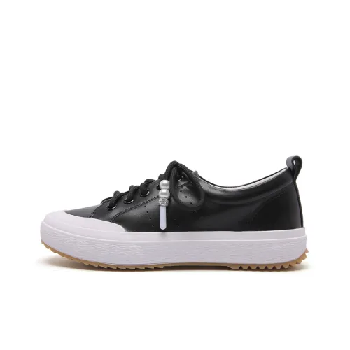 PACO GIL Skateboard Shoes Women's Low-Top Black