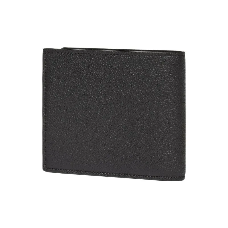 FENDI Signature Calfskin Wallet Men's Black-1