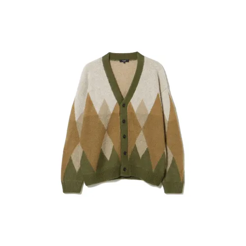 Beams Sweaters Men Olive Green