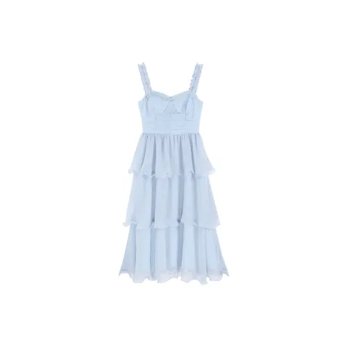 PALGLG Slip Dresses Women's Light Blue