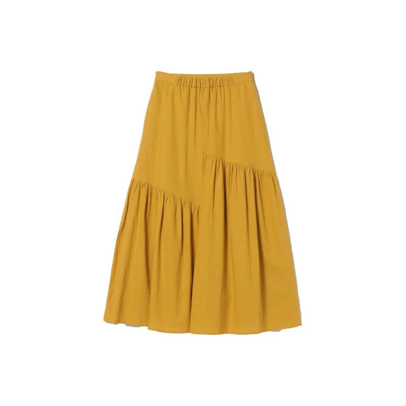 Beams Casual Long Skirts Women's Mustard-1