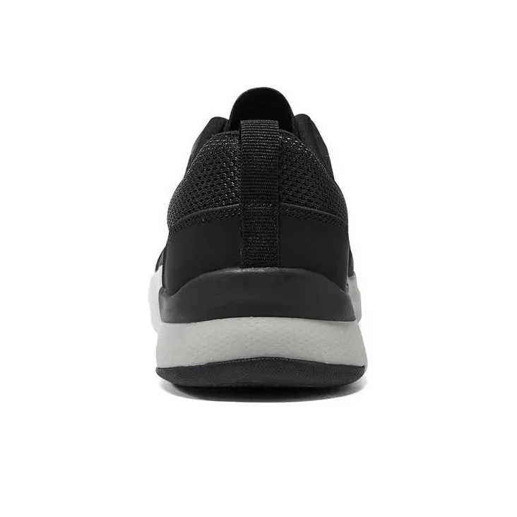Skechers Cushioning Anti Slip And Wear Resistant Low Top Casual Running Shoes Men's Black-3