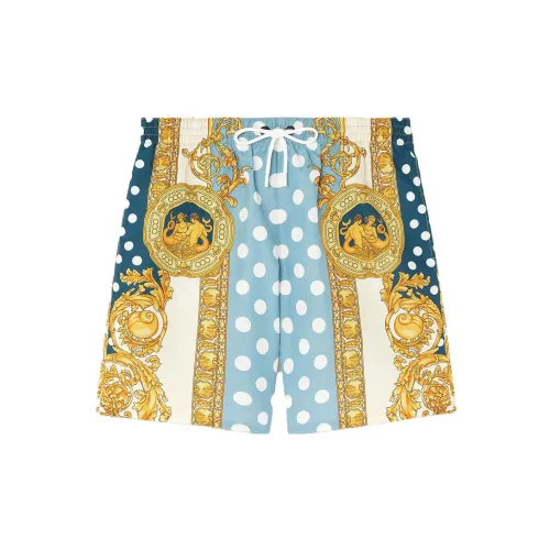 VERSACE SEASHELL BAROQUE Swimming Shorts Men Blue