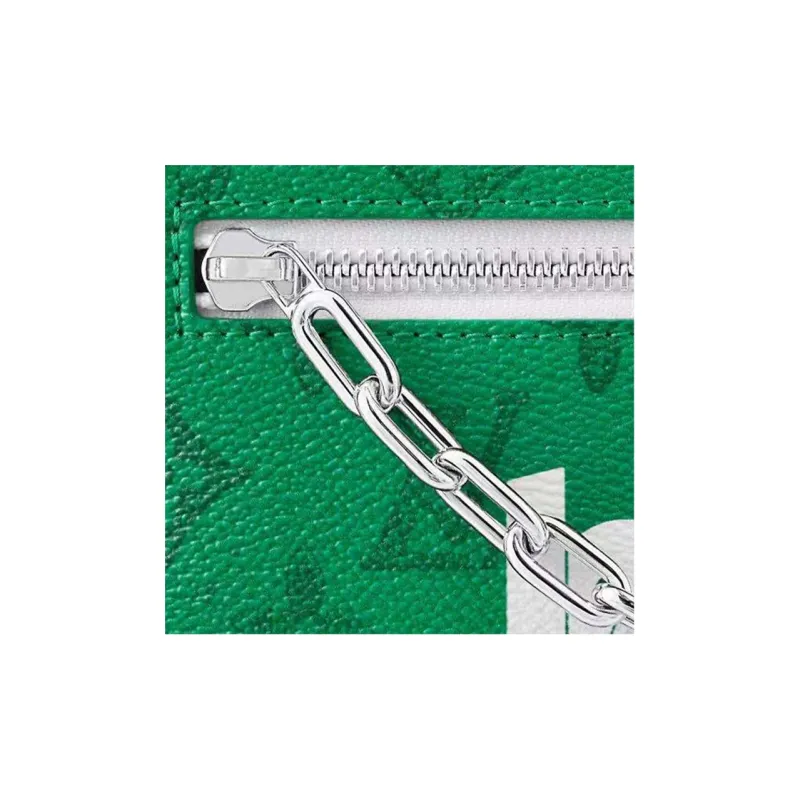 LOUIS VUITTON Mini Soft Trunk Monogram Green Crossbody Bag-4