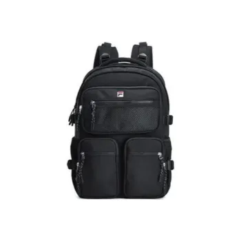 FILA Fabric Laptop Backpack Regular Unisex Jet Black