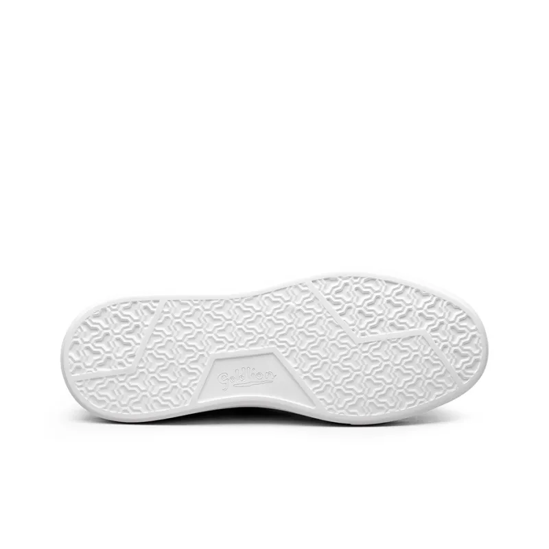 GOLDLION Low Top Skateboard Shoes Men's White-4