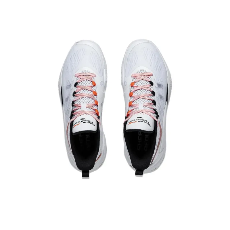 LiNing Storm 2023 Anti Slip Wear Resistant Low Top Basketball Shoes Men's White-3