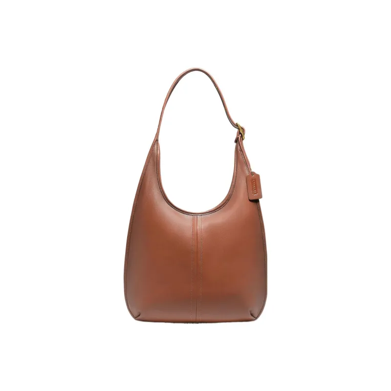 COACH Ergo Glove Tanning Shoulder Bag Handbag Large Size Women's Brown-0