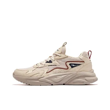 Erke Streams Cushioned Wear Resistant Height Increasing Low Top Running Shoes Men's Warm Linen