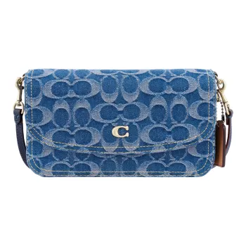 COACH Hayden Denim Crossbody Bag Women's Denim Blue Monogram