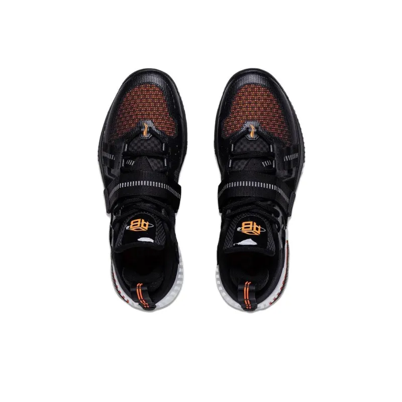 LiNing Rage Anti Slip Wear Resistant Low Top Basketball Shoes Men's Black-3