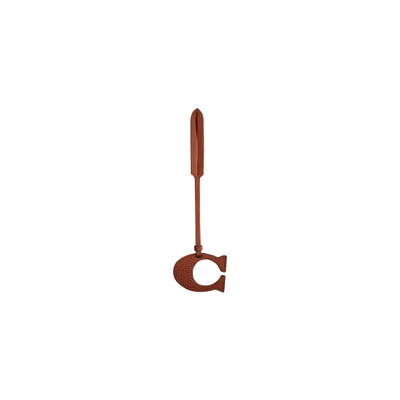COACH Leather Charm Bag Merchandise Women's Brown-0