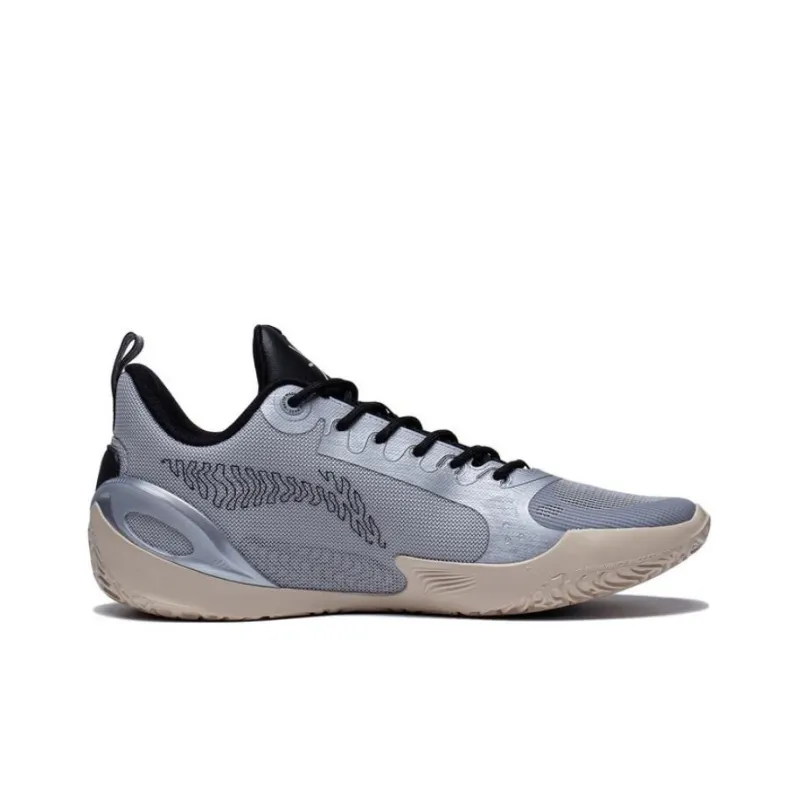 LiNing Wade 808 3 Anti Slip Wear Resistant Low Top Basketball Shoes Men's Black Gray-1