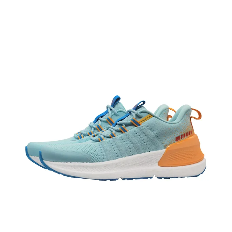 FREE TIE Low-Top Running Shoes Men's Blue Orange-2