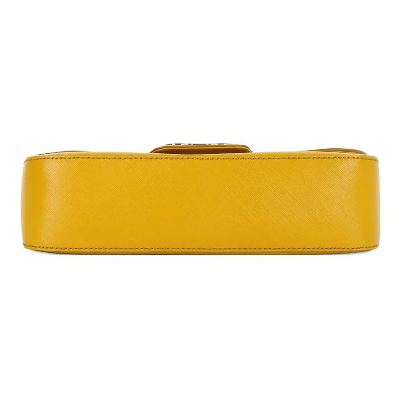 FERRAGAMO Leather Shoulder Bag Crossbody Bag Women's Yellow-3
