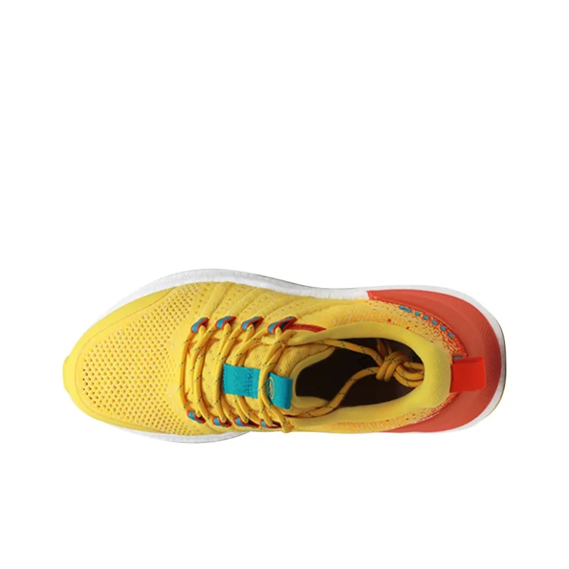 FREE TIE Low Top Running Shoes Men's Yellow Orange-5