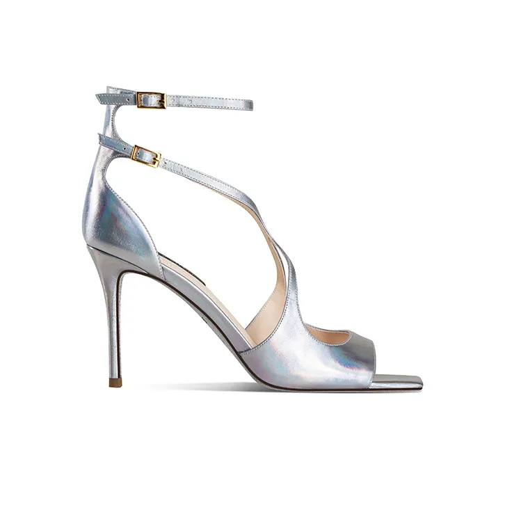 MISS SILVER Stylish Sandals 8.5cm Women's-1