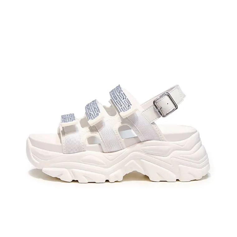WOOS BOBO Beach Sandals 7cm Women's Ecru-0