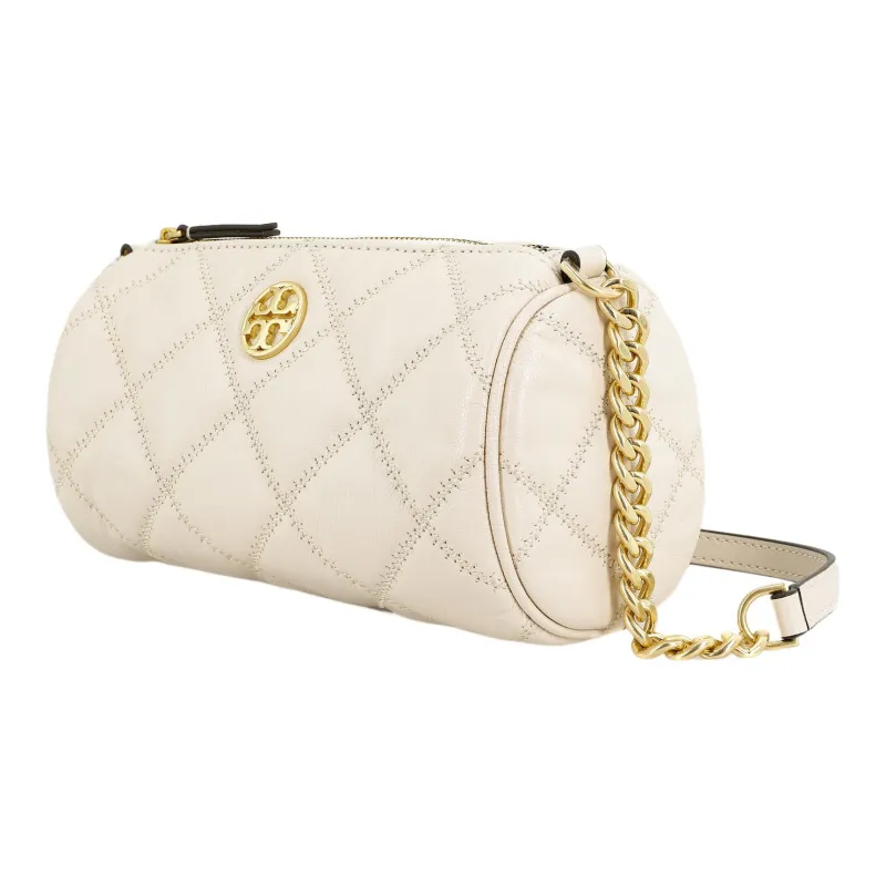 TORY BURCH TB Willa Leather Pen Case Crossbody Bag Shoulder Bag Small Size Women's Cream White-1