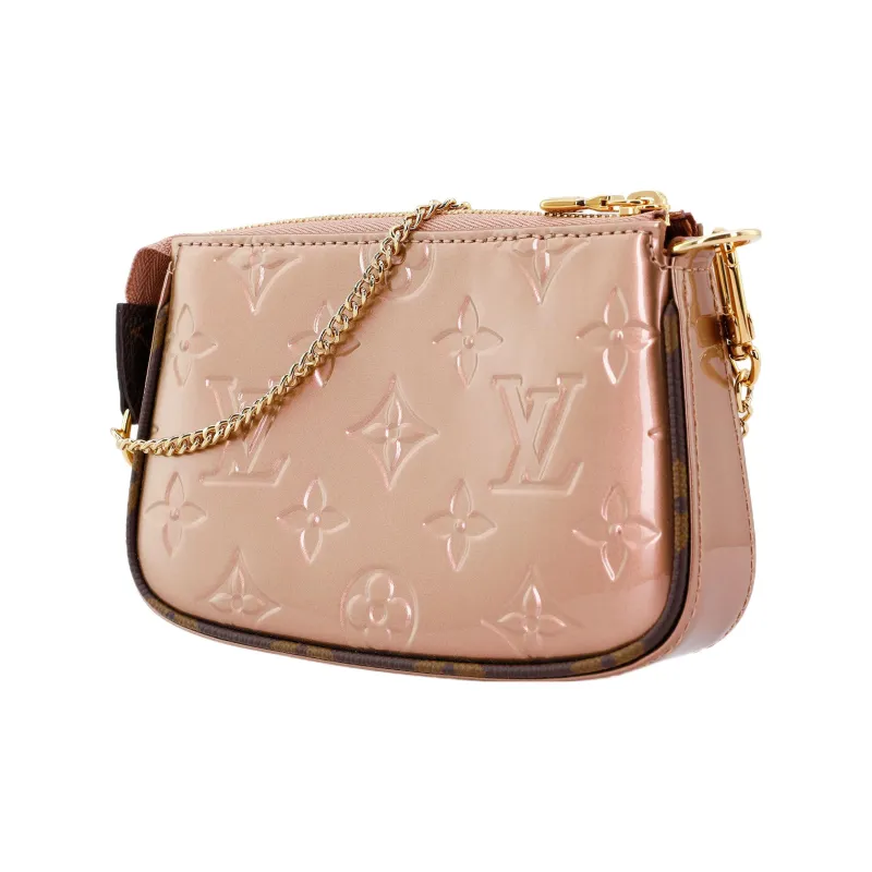 LOUIS VUITTON Mini Pochette Accessoires Rose Gold-4