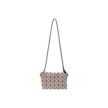 ISSEY MIYAKE Prism Polyvinyl Chloride Resin Shoulder Bag, Crossbody Bag Unisex Taupe