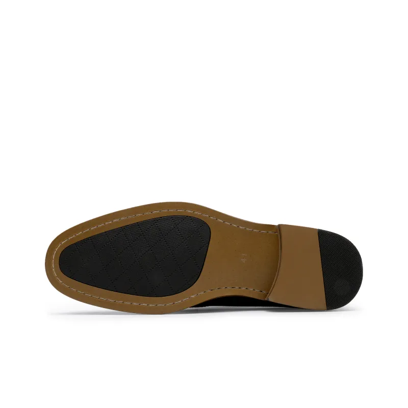 Desai Dress Shoes Men's Dark Brown-3