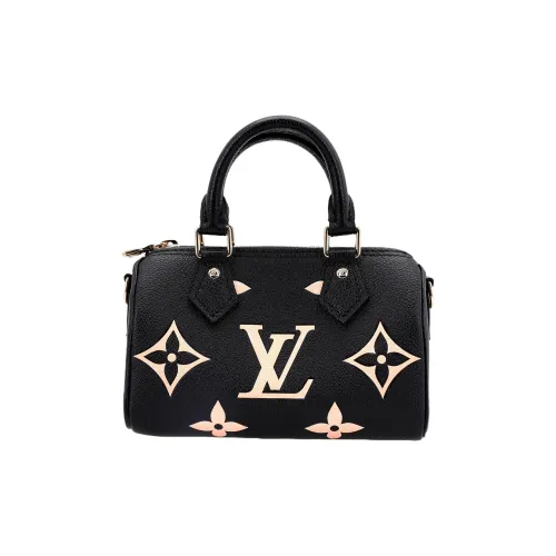 LOUIS VUITTON Speedy Nano Black/Beige