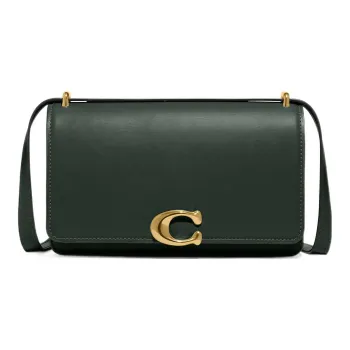 COACH Bandit Calfskin Envelope Bag, Crossbody Bag, Shoulder Bag Women's Dark Green