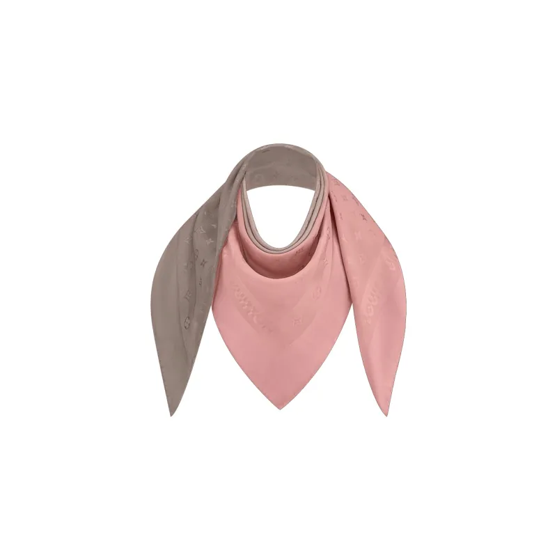 LOUIS VUITTON Croisette Silk Scarves Women's Pink-2