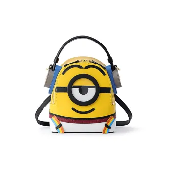 FION Minion Co branded Model PVC Shoulder Bag Trumpets Women's Yellow