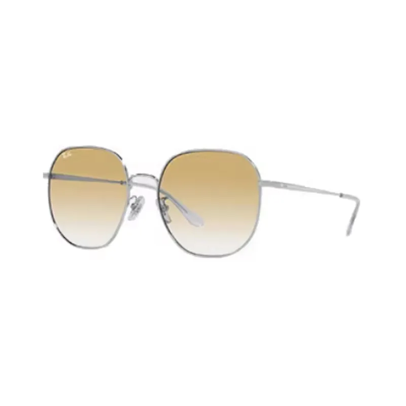 RayBan Metal Irregular Shape Sunglasses Women's Silver-0