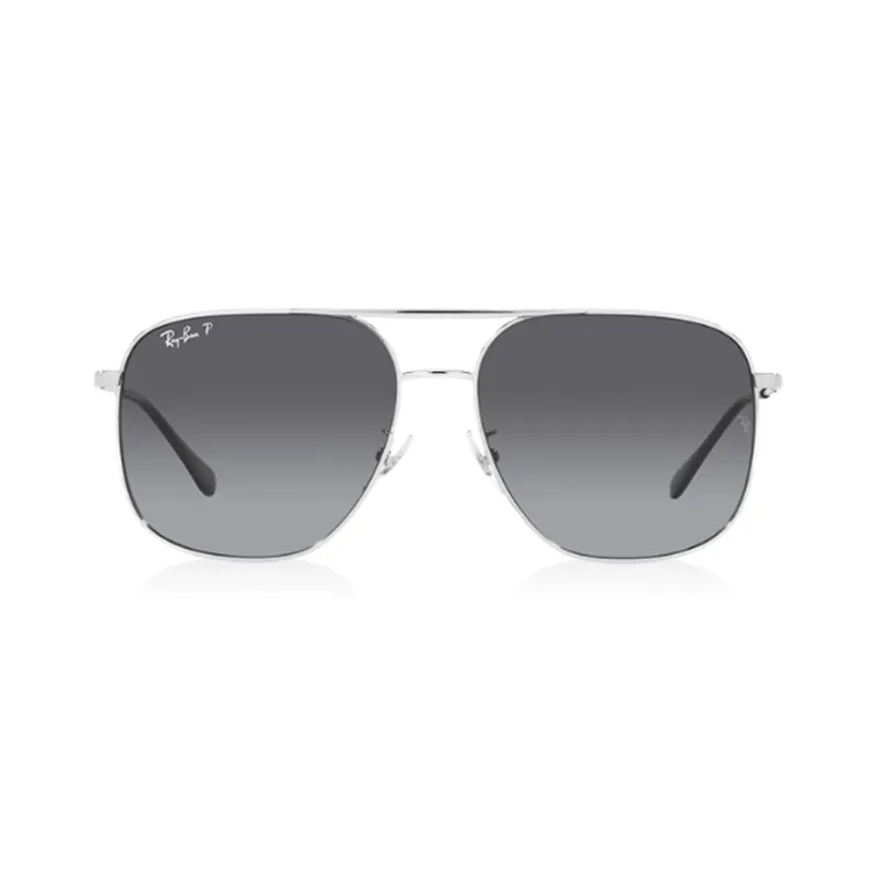 RayBan Metal Aviator Sunglasses Unisex Silver-1