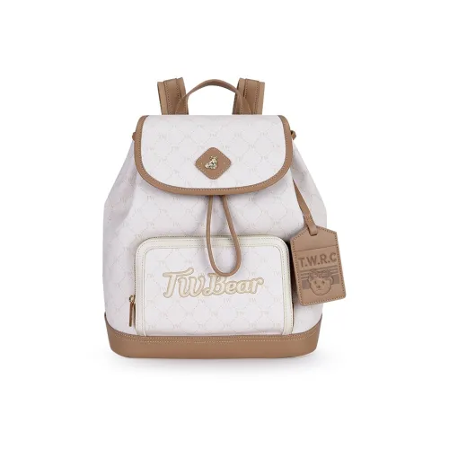 Teenie Weenie Backpacks Off White/Tea Brown - XL