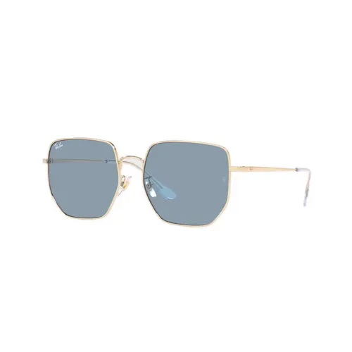 RayBan Metal Irregular Shape Sunglasses Unisex Gold