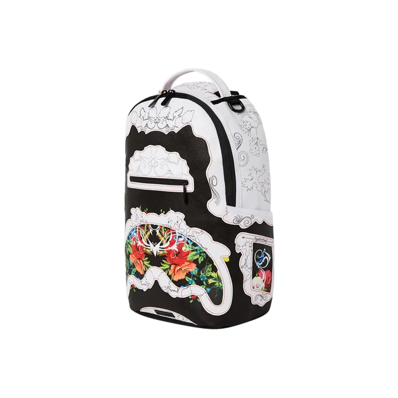 SPRAYGROUND PVC Travel Bags Backpack Large Size Unisex Raw White-1