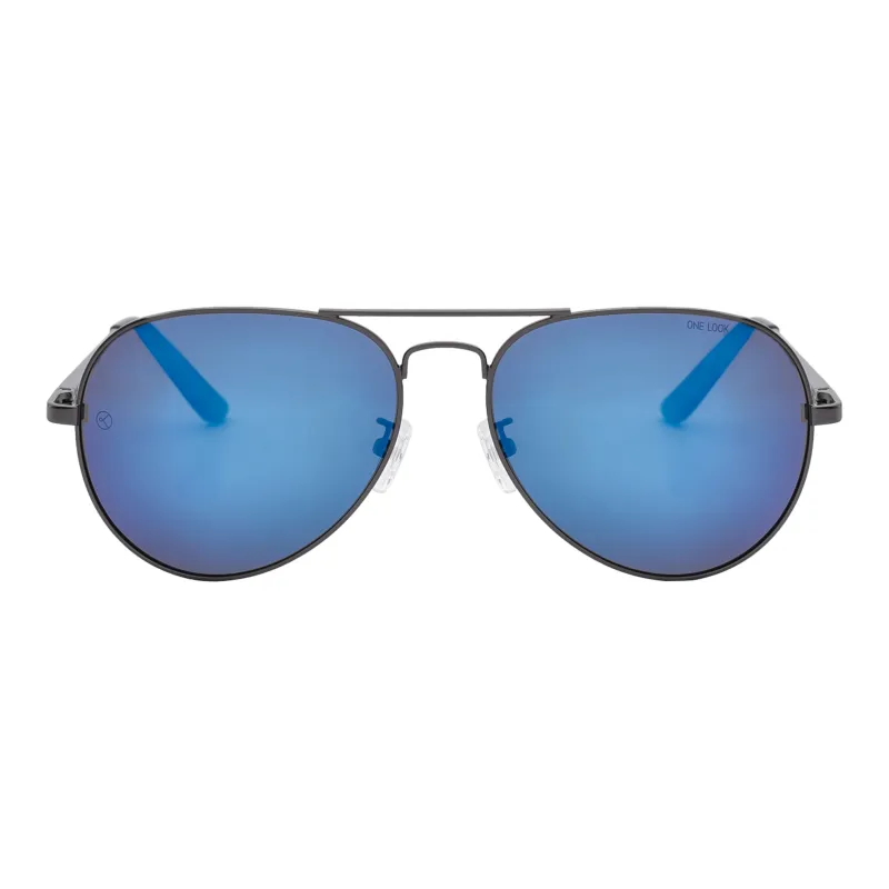 Sijue Aviator Sunglasses Unisex Gold Frame/Black Frame-13