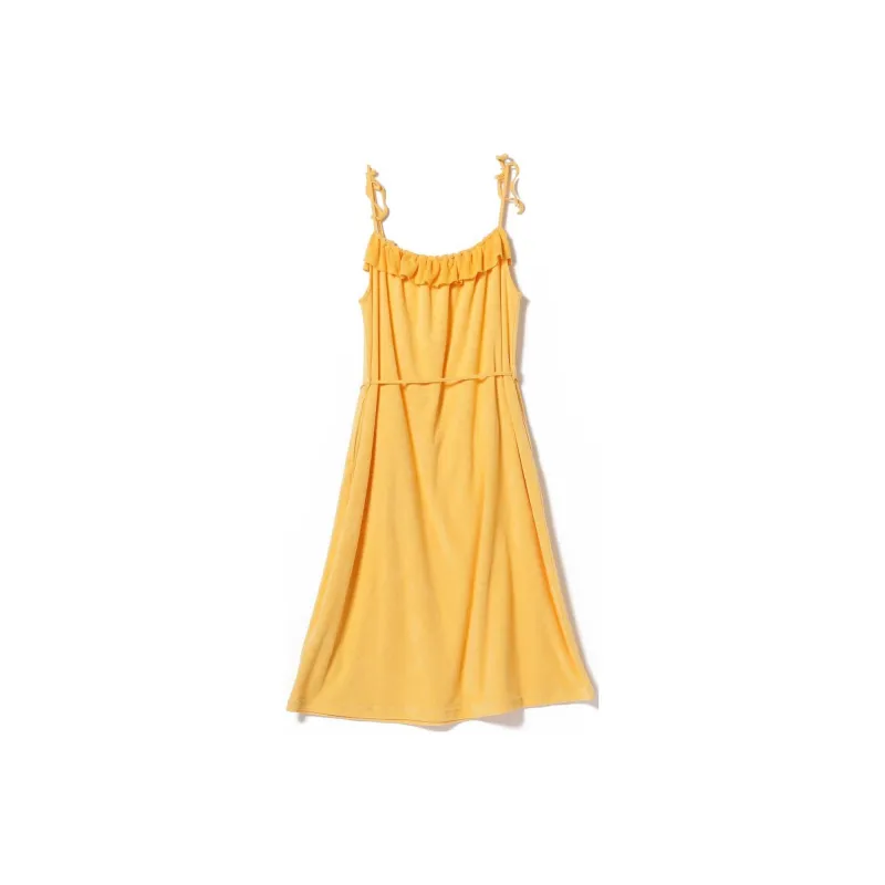 Beams Slip Dresses Women's Yellow-1