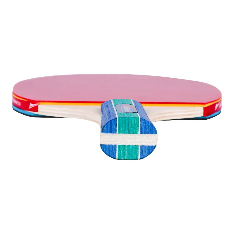 LENWAVE Ping Pong Paddles Unisex All Wood Red-4